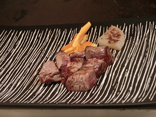 鉄板焼き明日香＠パレスホテル立川のメインのお肉